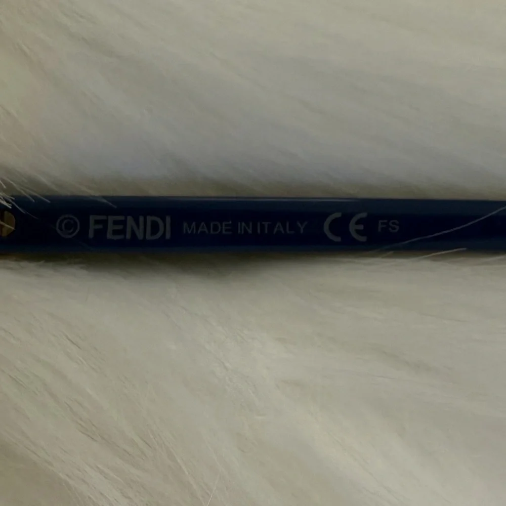 Fendi FF 0232 PJP Eyeglasses and Case | Blue Frame Made in Italy | Authenticated